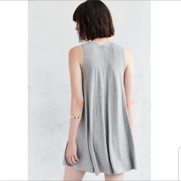 UO Silence + Noise Swingy Tank Dress Gray - Picture 2 of 7